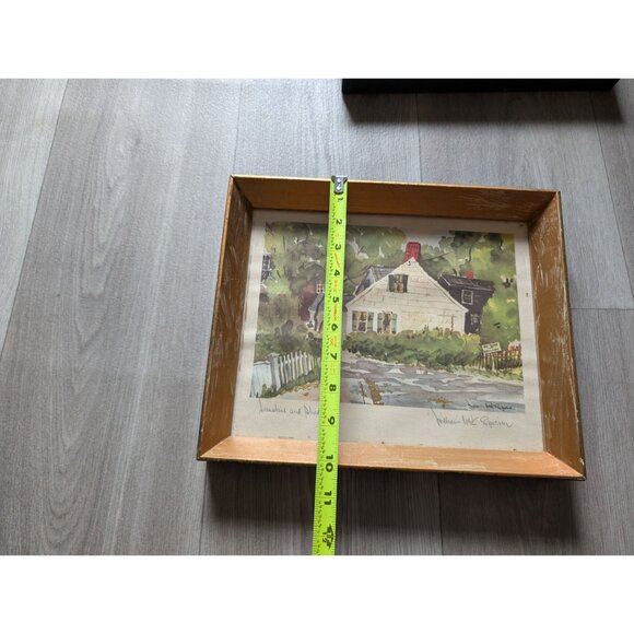 "Sunshine And Shadows" Framed Print By William Wetmore Story 10"x12" Rustic Gold - Picture 7 of 7